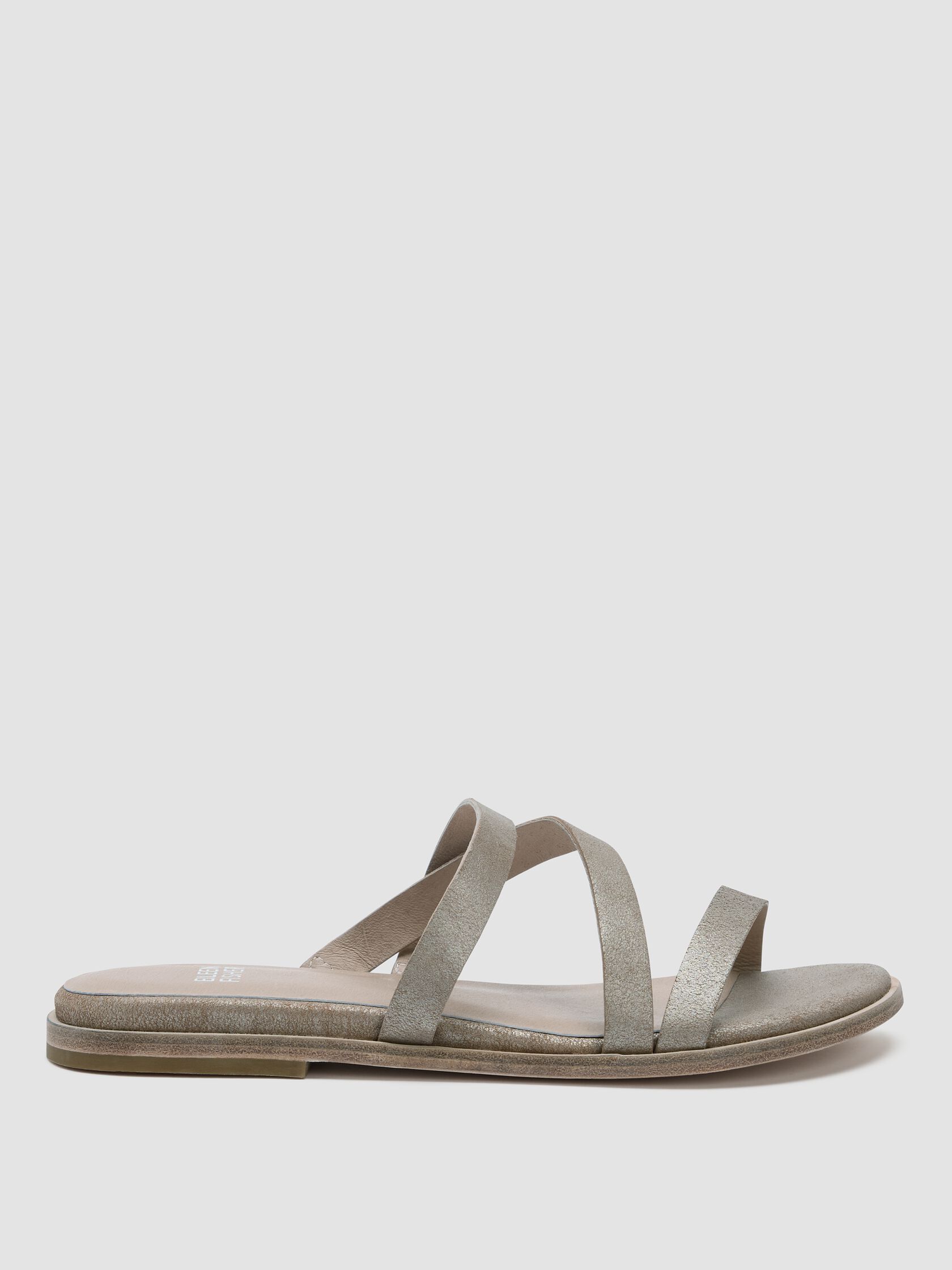 Kira Metallic Suede Sandal