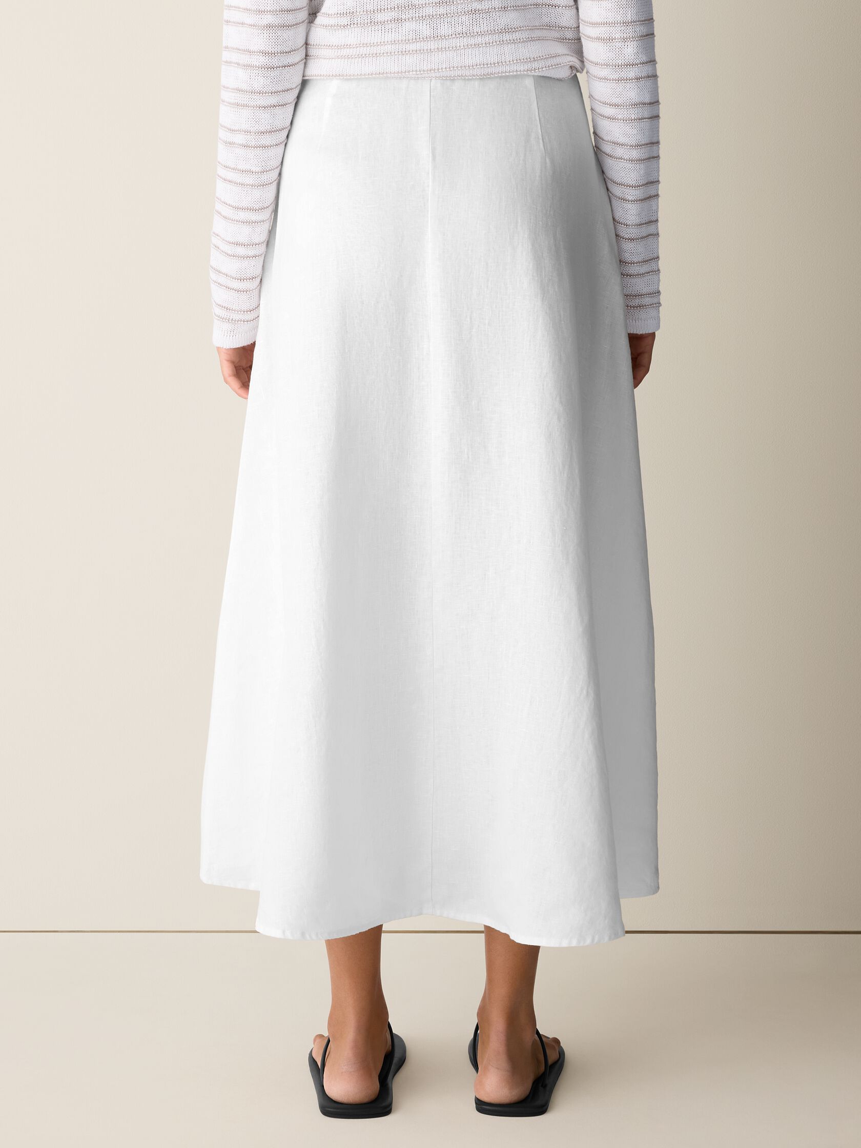 Organic Linen Half-Circle Skirt