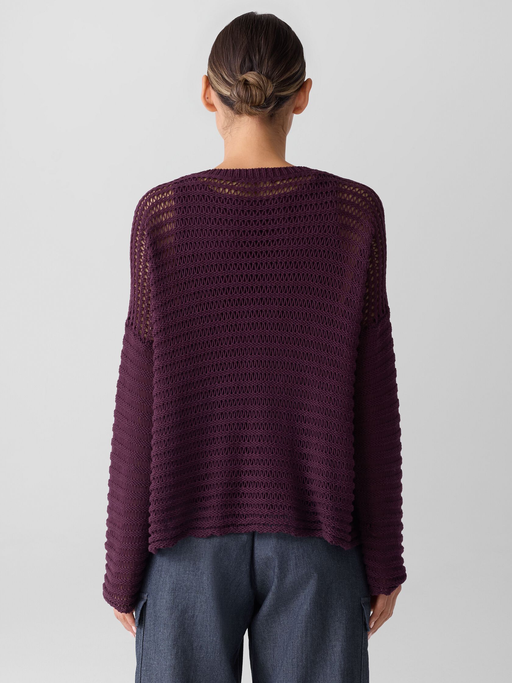 Peruvian Organic Cotton Cord Crew Neck Top
