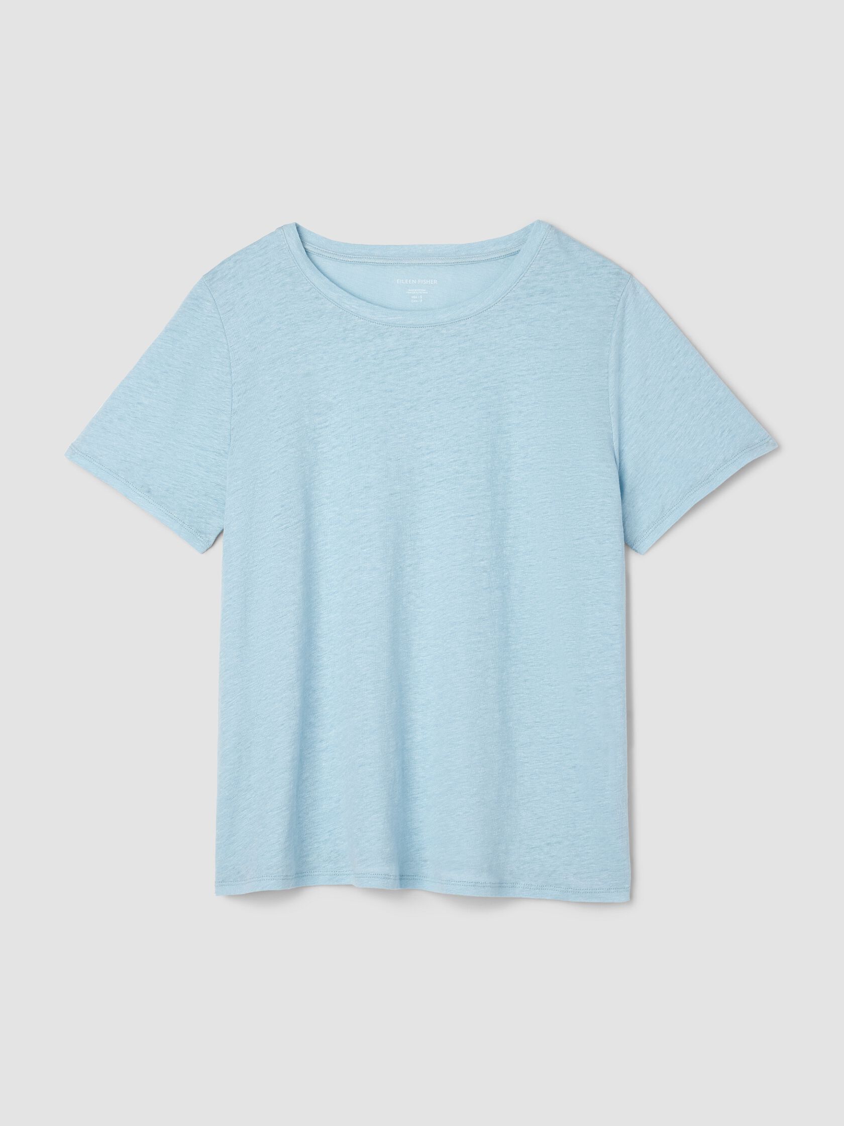 Organic Linen Jersey Crew Neck Tee