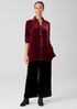 Velvet Classic Collar Long Shirt