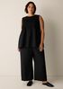 Organic Cotton Poplin Round Neck Long Top