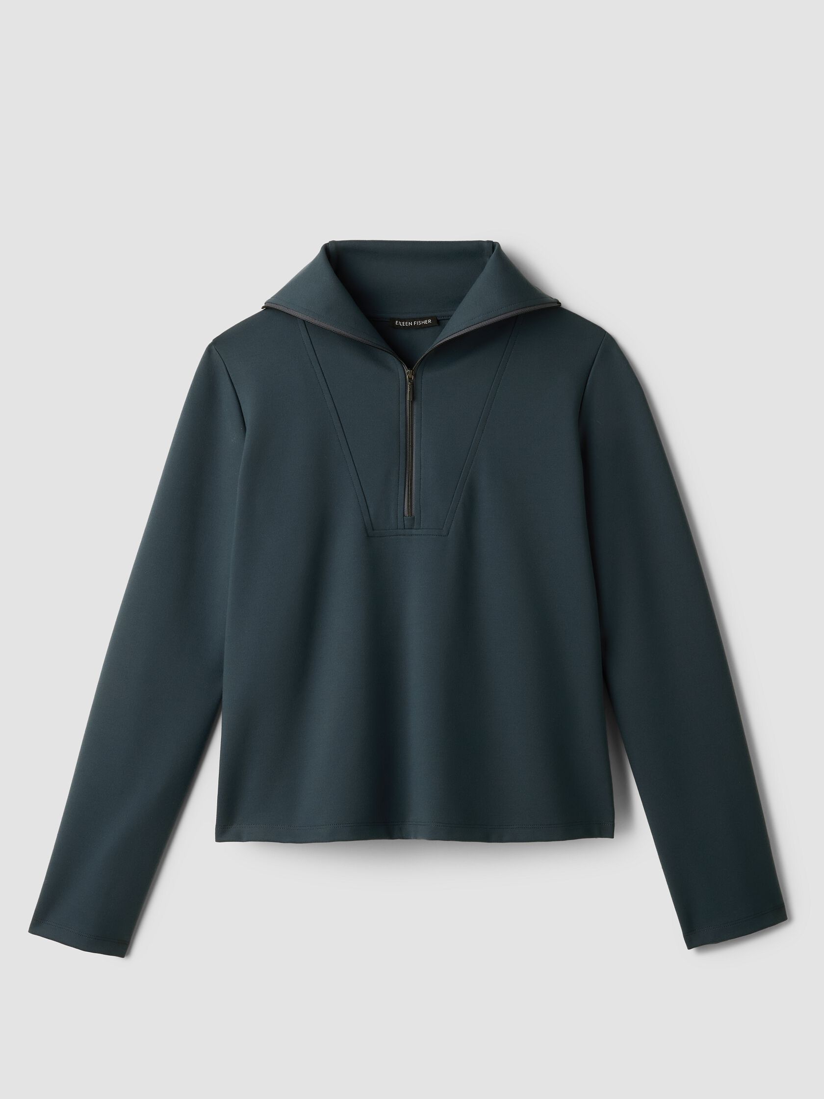 Lightweight Ponte Funnel Neck Top
