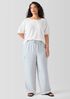 Organic Linen Cotton Jewel Neck Top