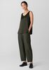 Stretch Silk Charmeuse Scoop Neck Tank