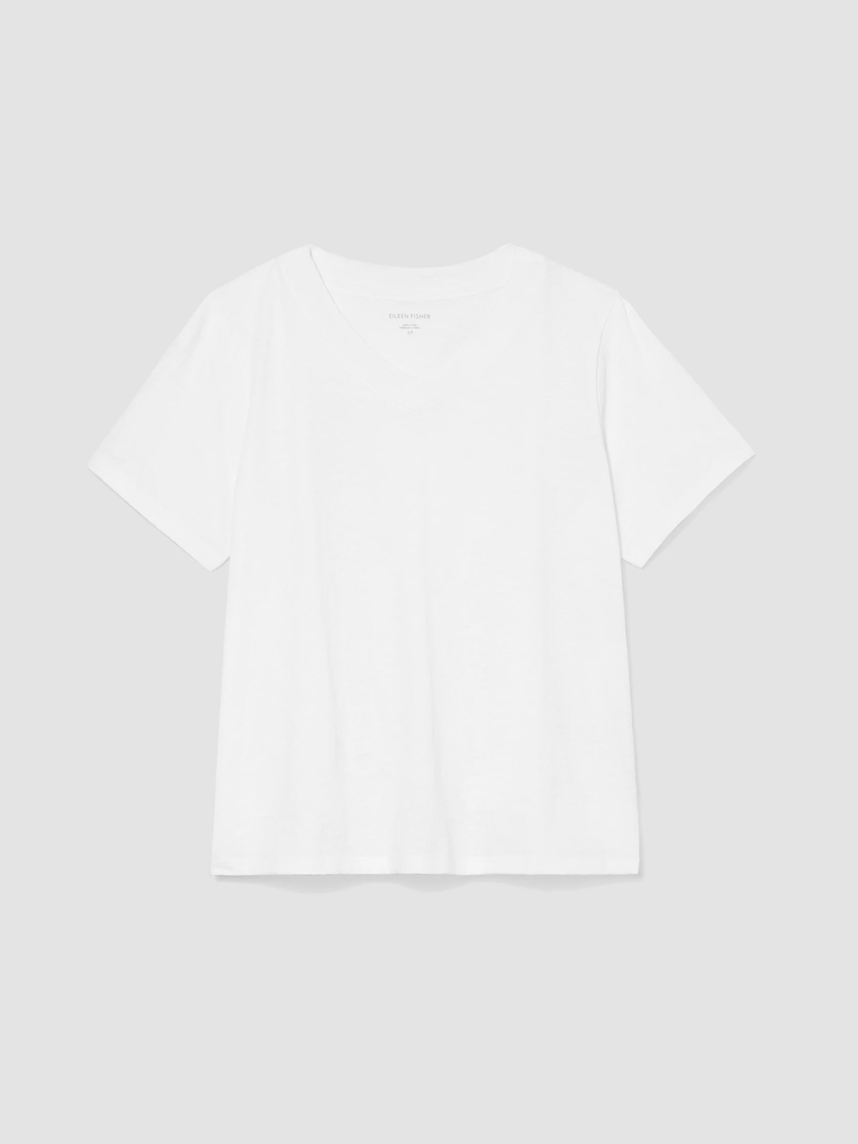 Organic Cotton Slub V-Neck Tee