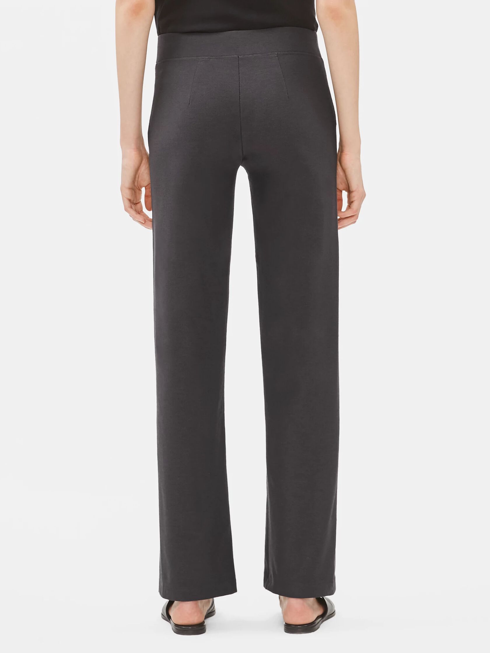 Washable Stretch Crepe Straight Pant | EILEEN FISHER