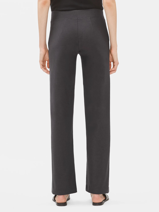 Washable Stretch Crepe Straight Pant