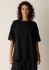 Pima Cotton Stretch Jersey Crew Neck Long Top
