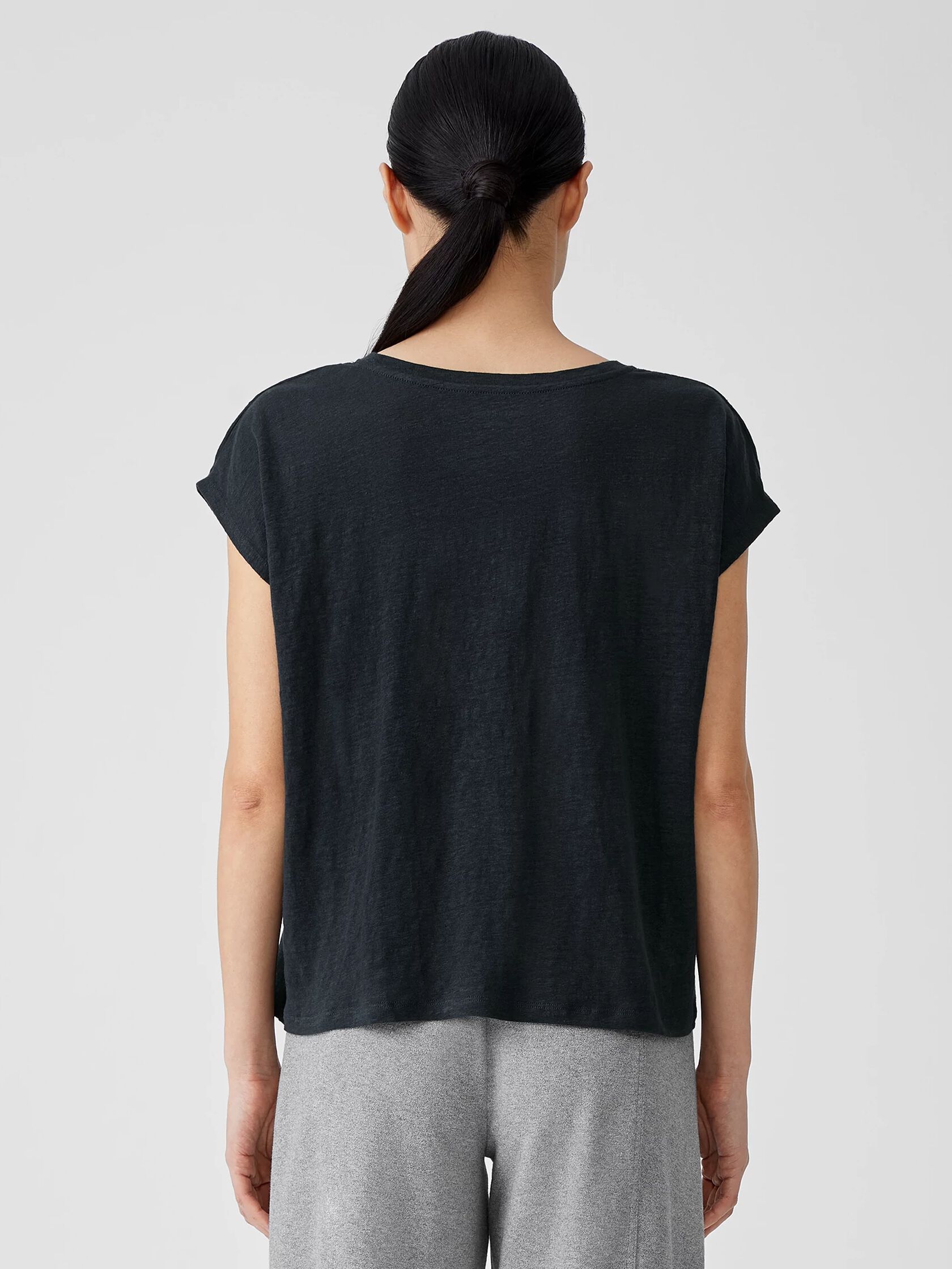 Organic Linen Jersey Square Top