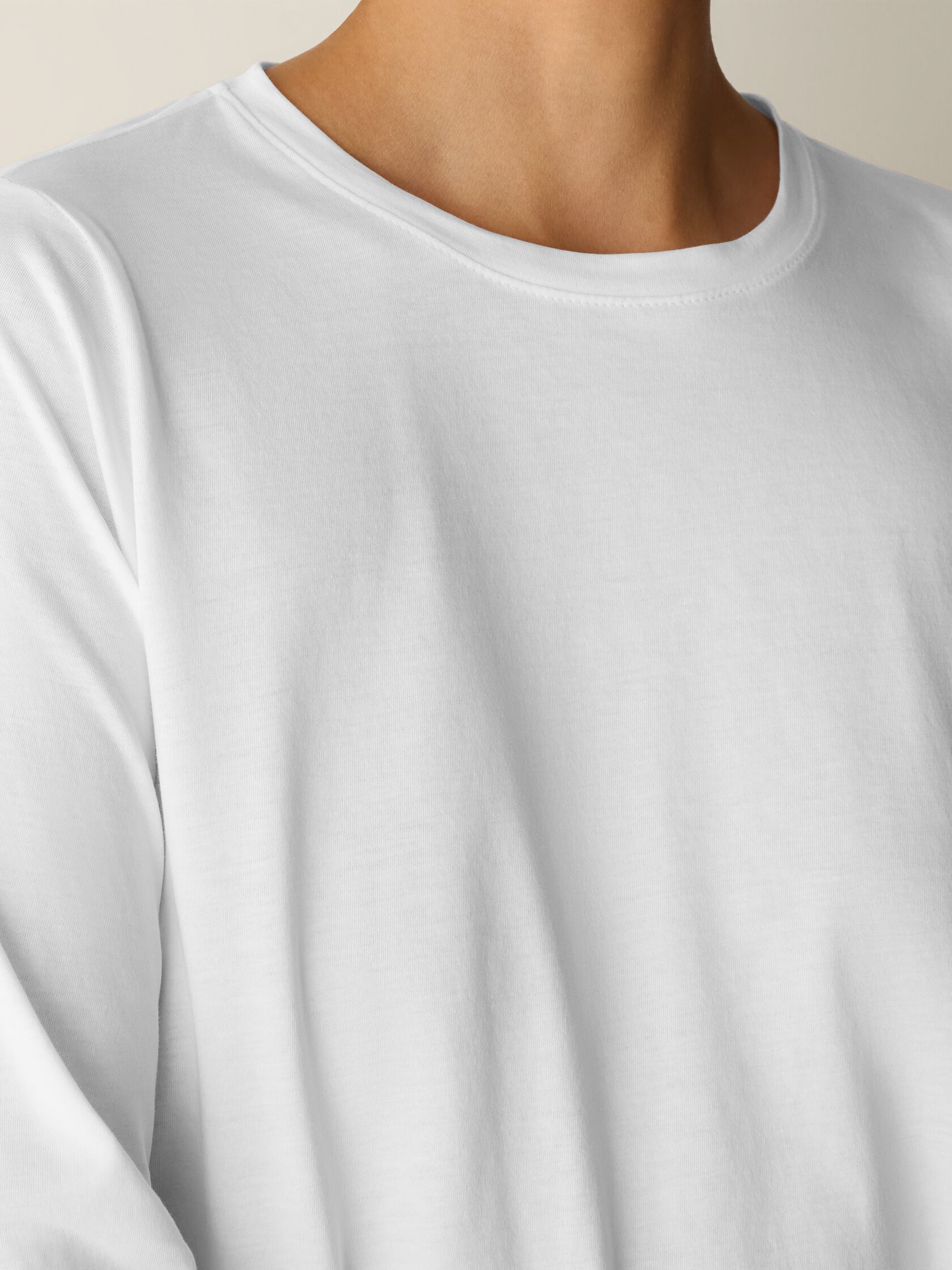 Organic Pima Cotton Jersey Long-Sleeve Tee