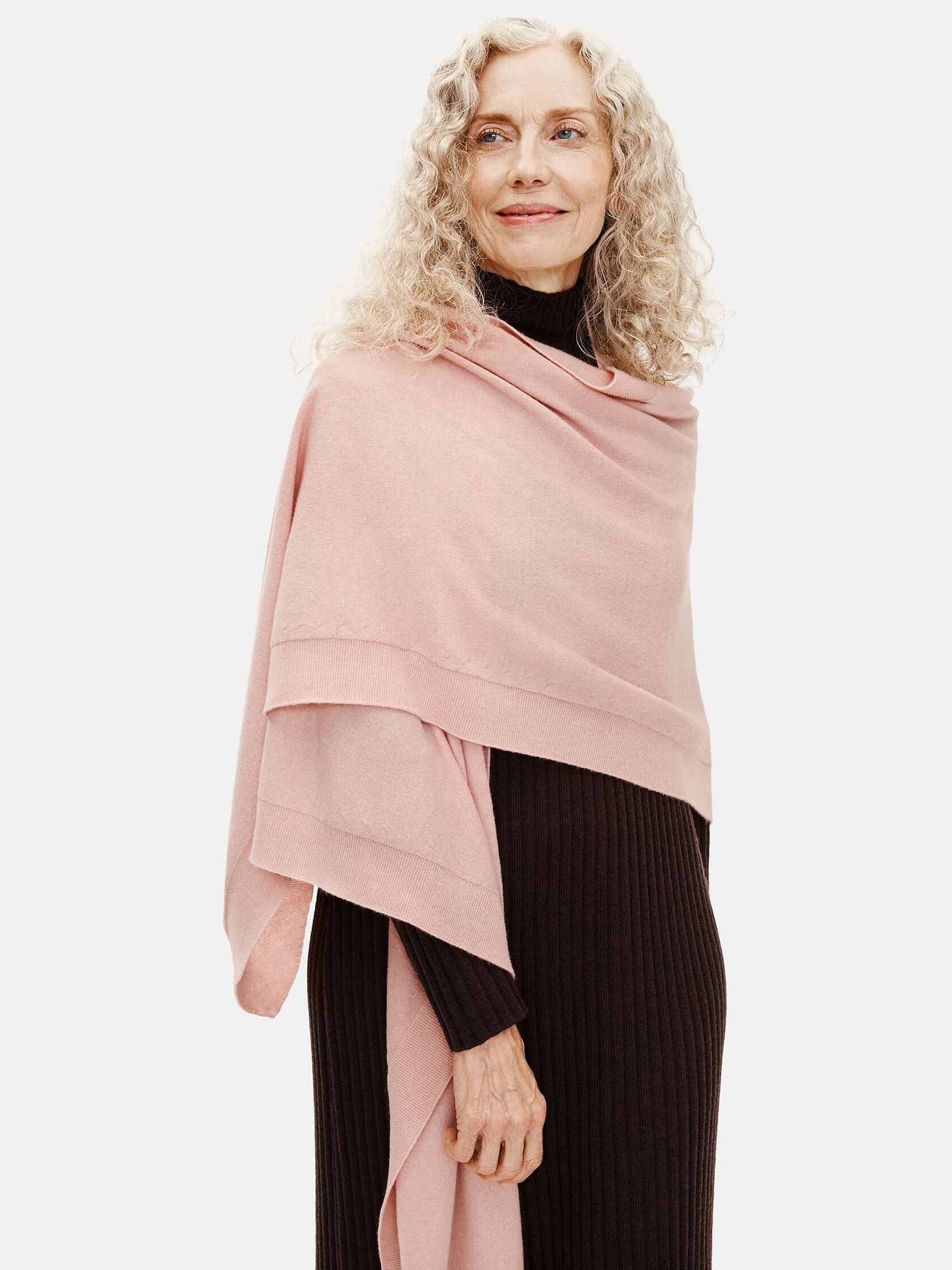 Seamless Italian Cashmere Poncho