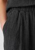 Puckered Organic Linen Tapered Pant