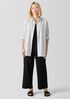 Organic Cotton Ripple Checkered Classic Collar Shirt