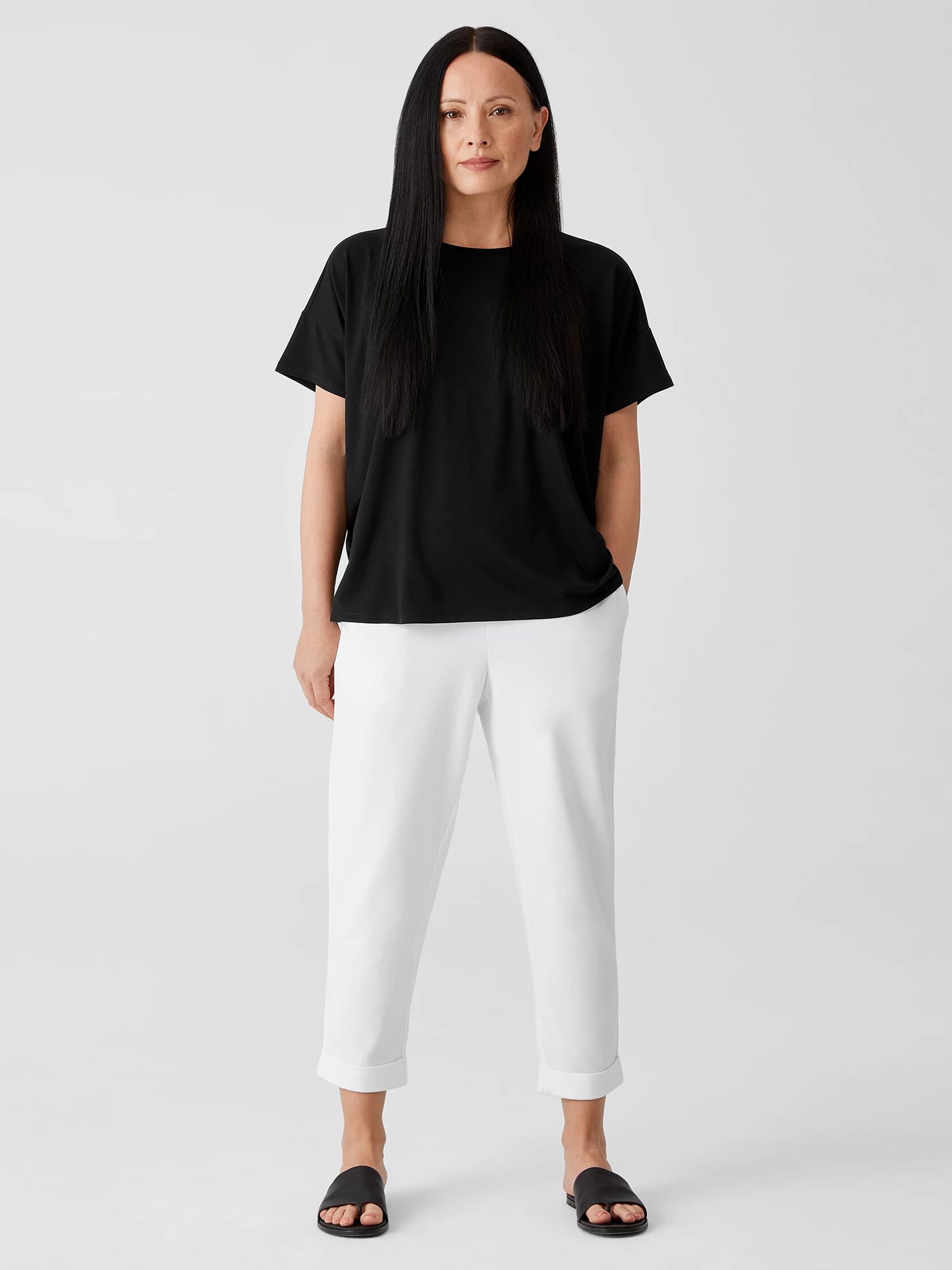 Fine Jersey Crew Neck Tee
