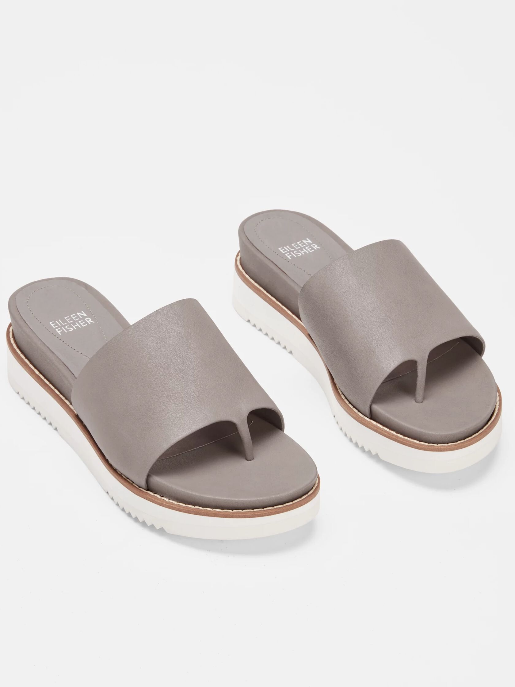 Touch Leather Flatform Sandal