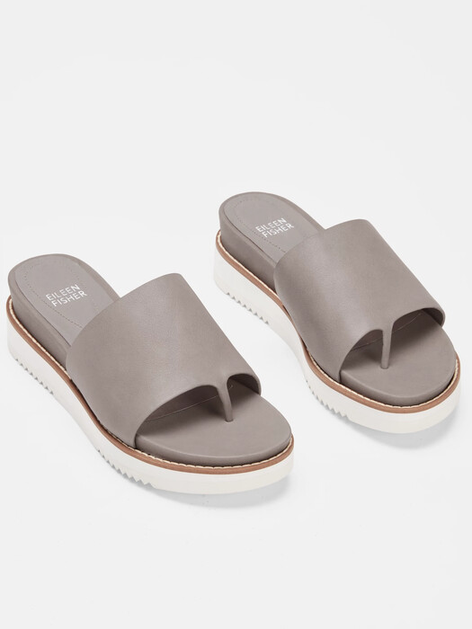Touch Leather Flatform Sandal