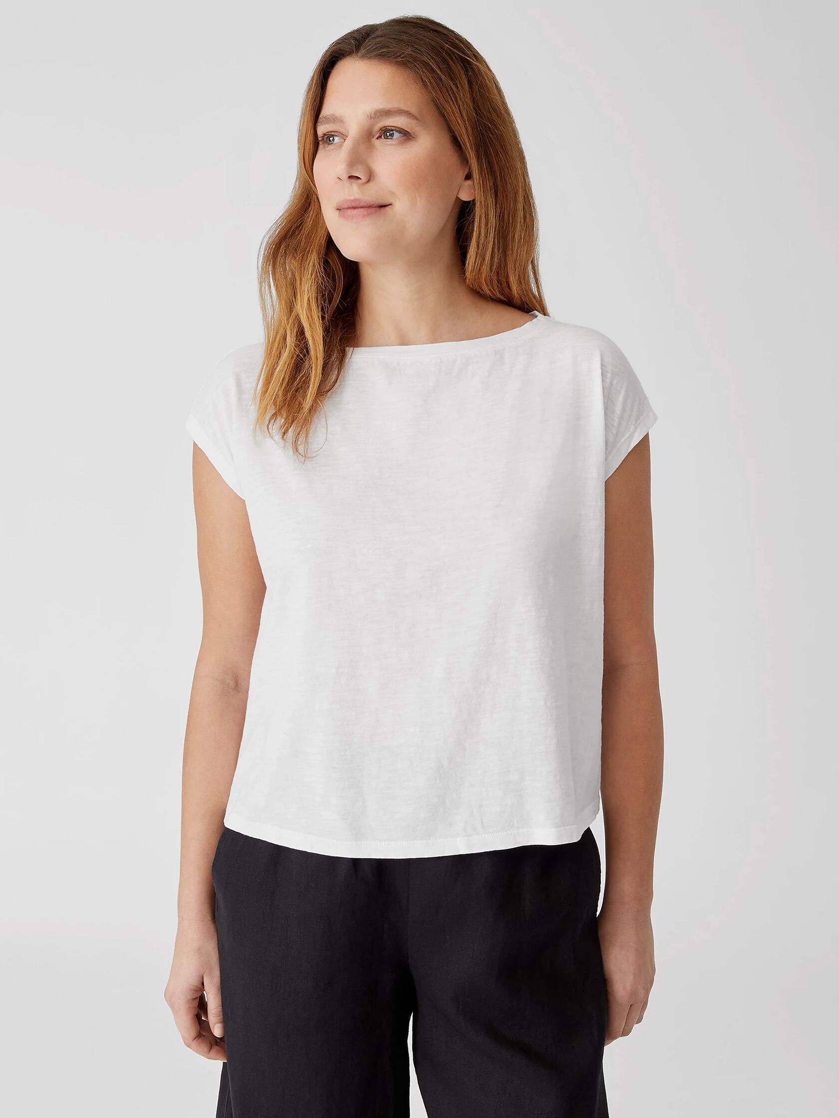 Organic Cotton Slub Square Top