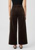 Organic Cotton Stretch Corduroy Wide-Leg Pant