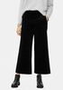 Cotton Corduroy Wide-Leg Ankle Pant