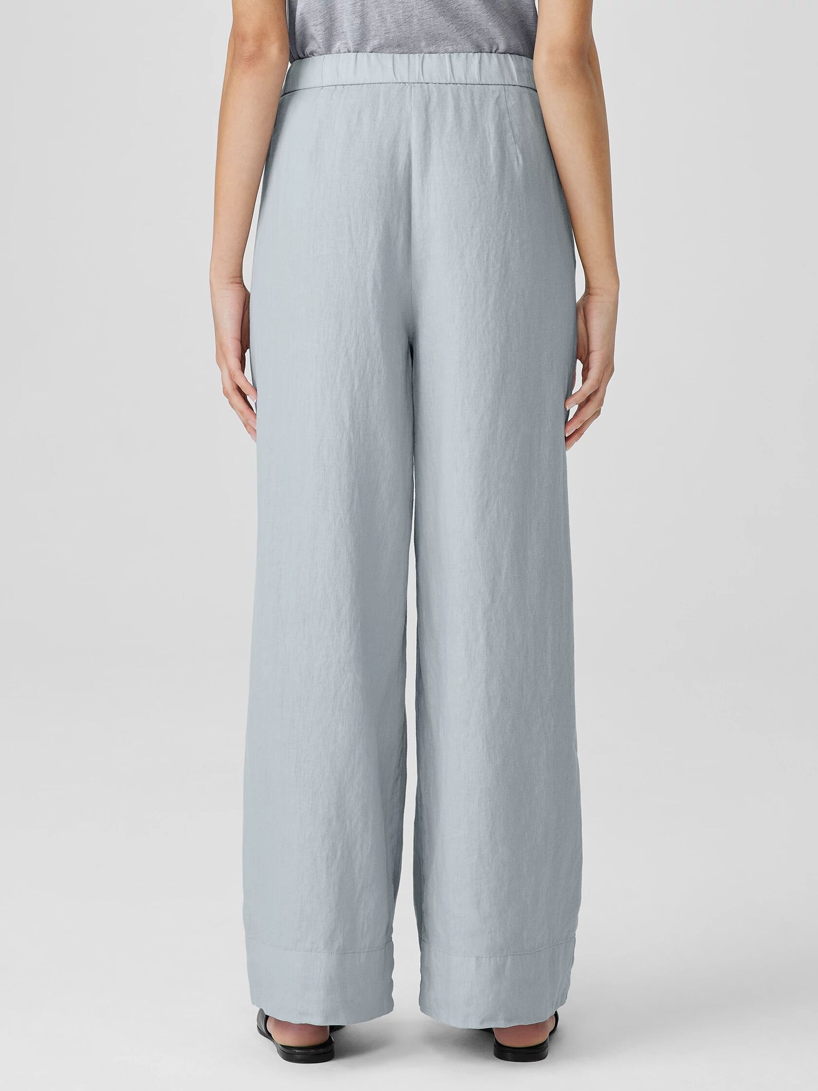 Garment Dyed Organic Linen Trouser Pant