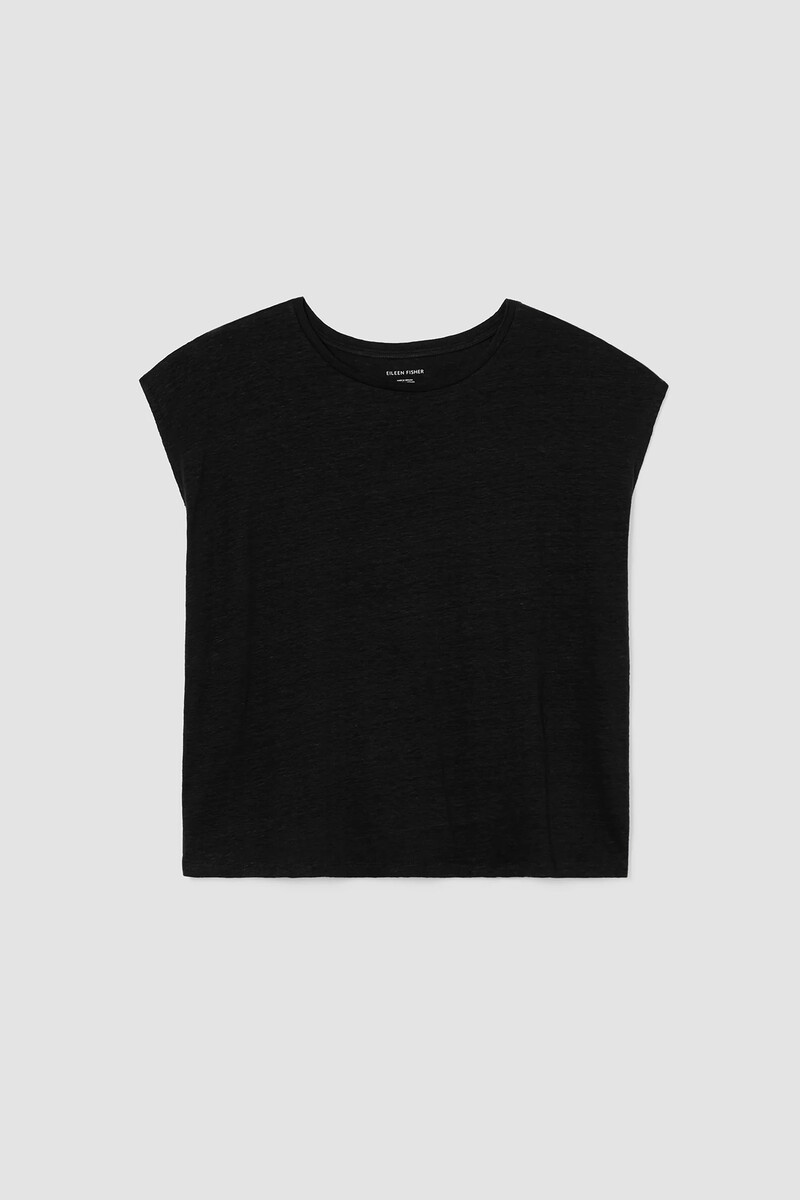Organic Linen Jersey Shirred-Back Top Organic Linen Jersey Shirred-Back Top