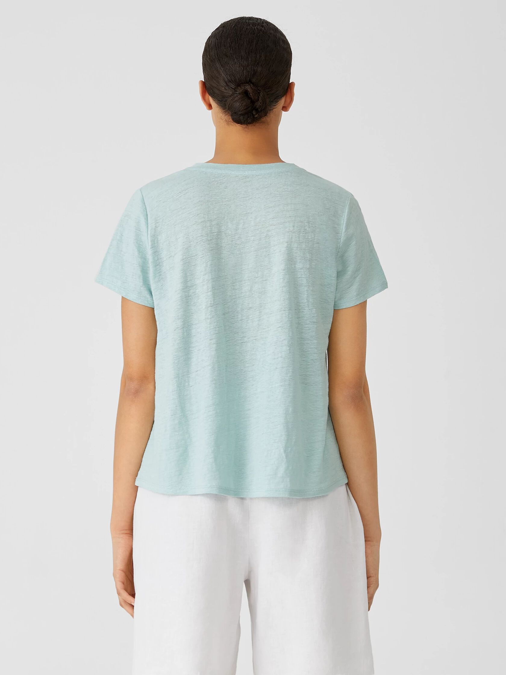 Organic Linen Jersey Crew Neck Tee