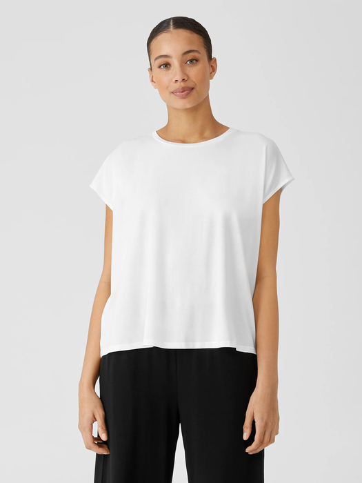 Fine Jersey Shirred-Back Top