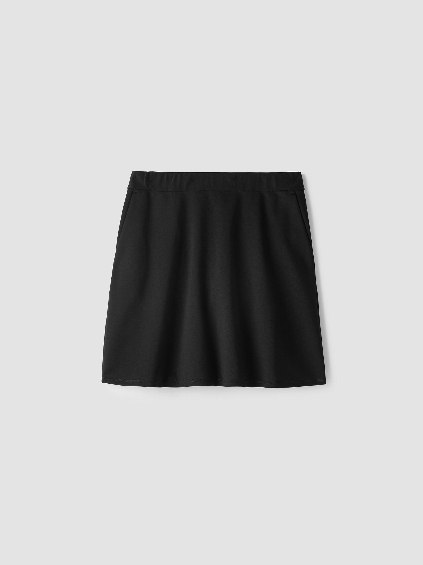 Washable Flex Ponte Flared Mini Skirt
