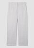 Striped Linen Nylon Sheen Wide-Leg Trouser