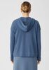 Lightweight Organic Cotton Terry Hooded Top