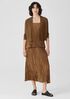 Organic Linen Cotton Airy Tuck Cropped Cardigan