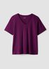 Organic Cotton Slubby Jersey V-Neck Tee