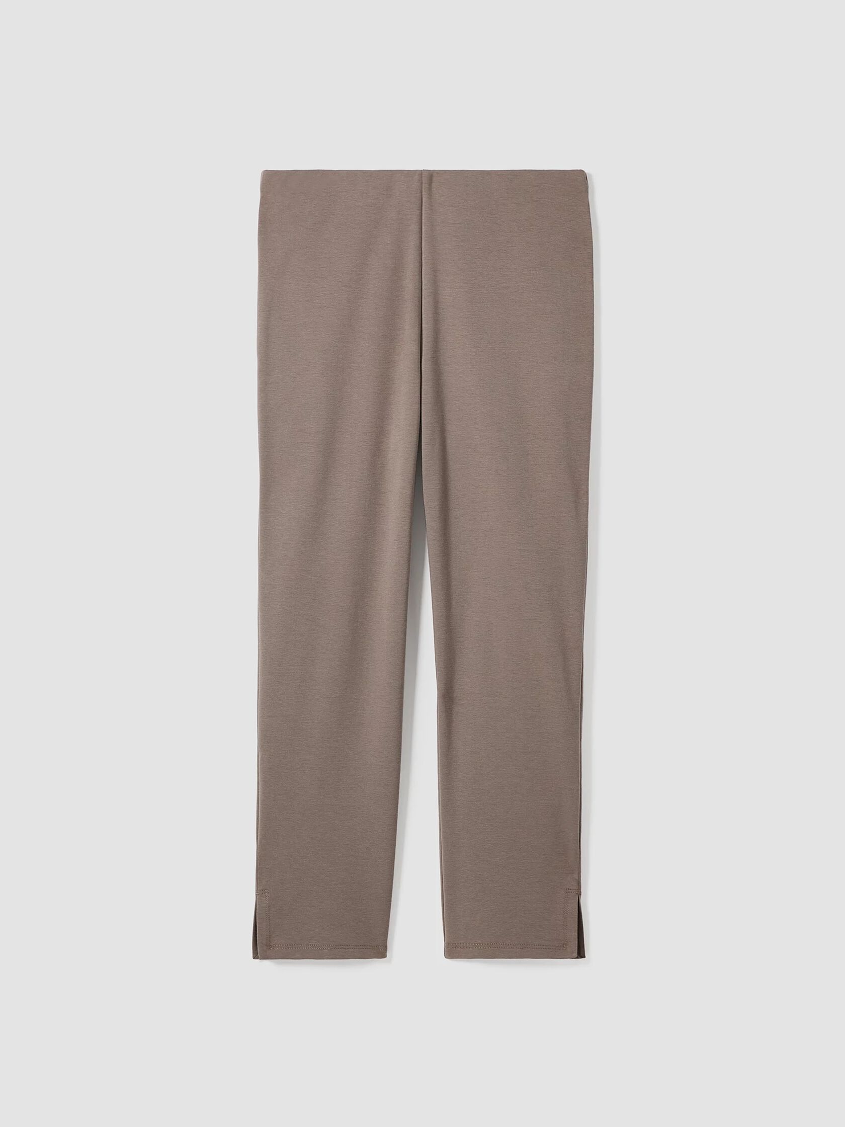 Cotton Blend Ponte Pant with Slits