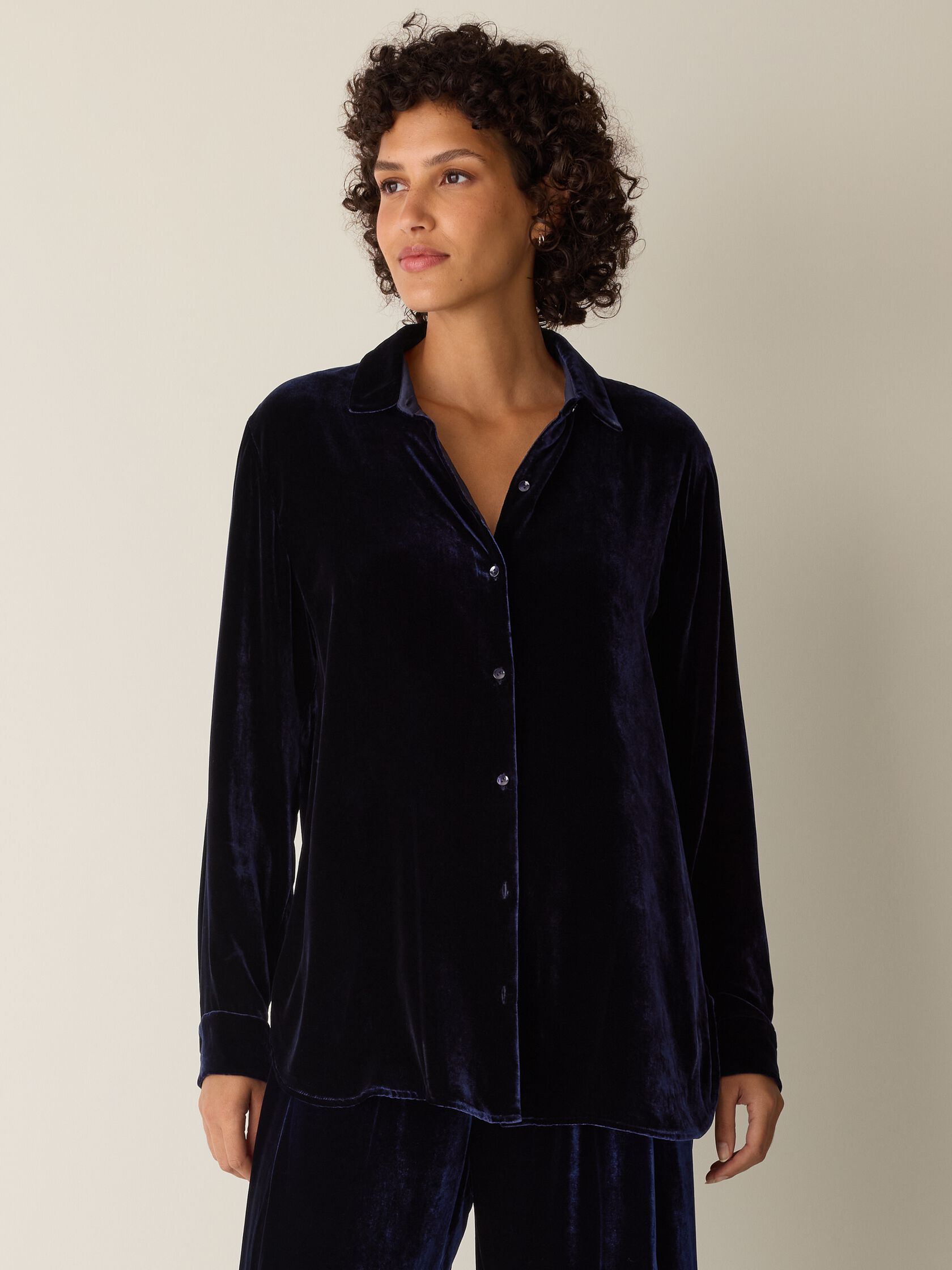 Velvet Classic Collar Shirt