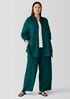 Organic Handkerchief Linen Classic Collar Long Shirt