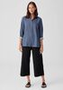 Airy Organic Cotton Twill Classic Collar Shirt