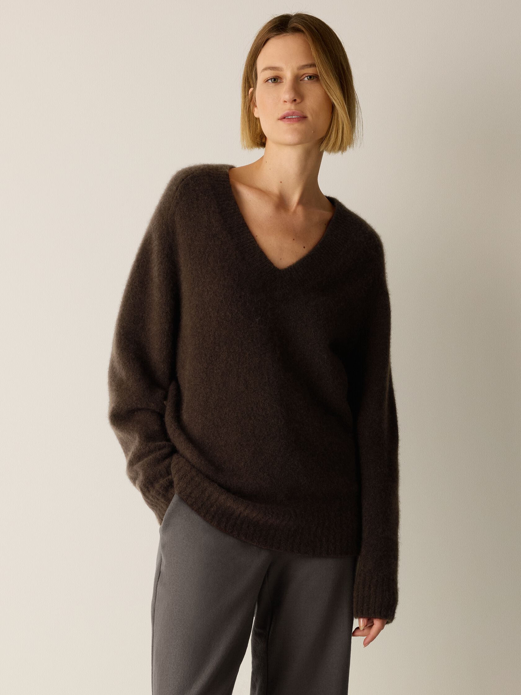 Cashmere Silk Bliss V-Neck Top