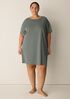 Organic Cotton Interlock Crew Neck Sleep Dress