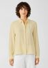 Silk Georgette Crepe Classic Collar Shirt