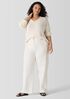 Undyed Utility Organic Cotton Wide-Leg Cargo Pant