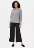 Soft Wool Flannel Wide-Leg Ankle Pant
