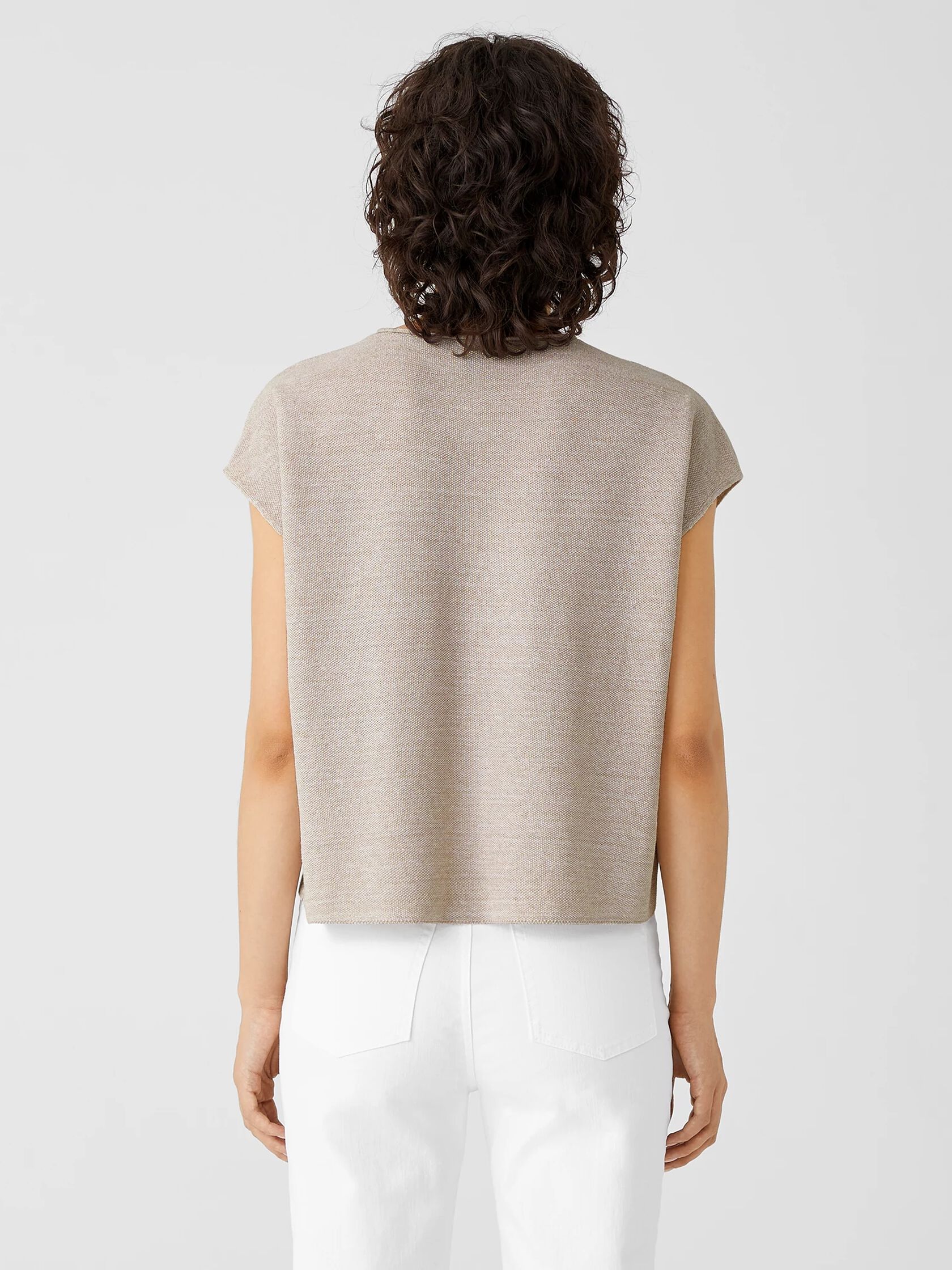 Organic Linen Cotton Seed Square Top