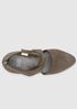 Mary Twist-Front Suede Pump