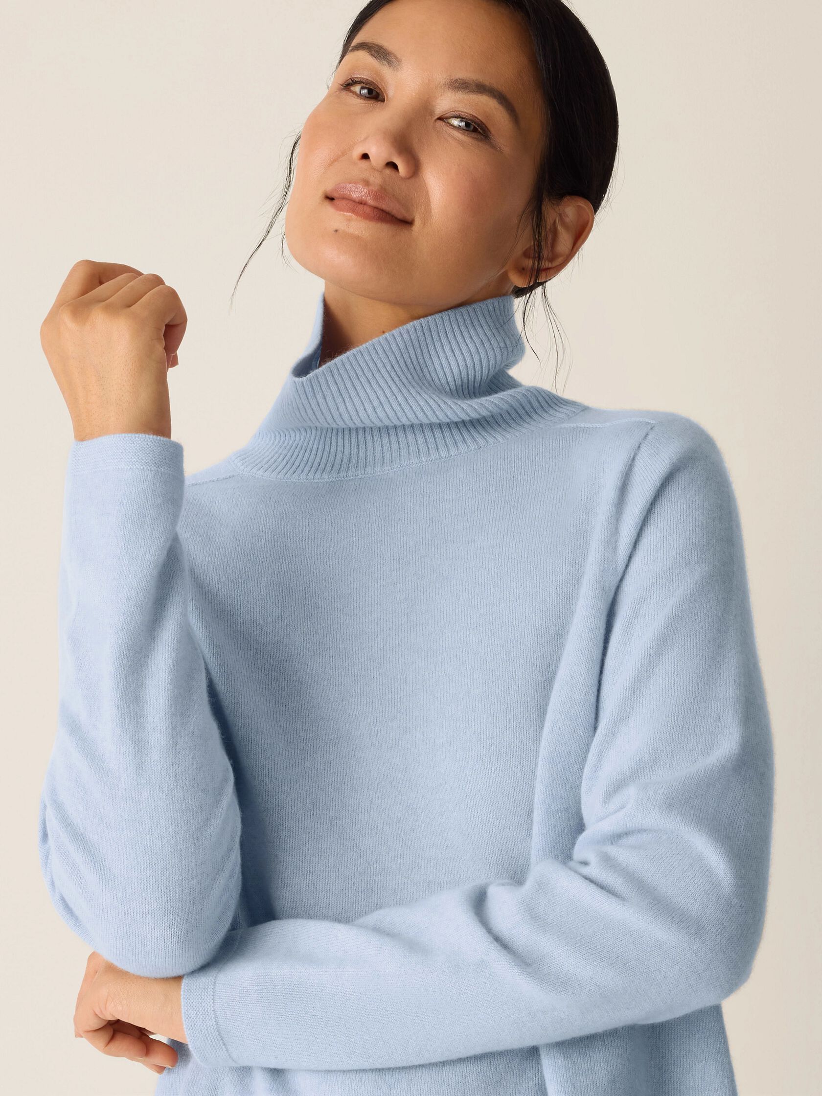 Italian Cashmere Turtleneck Top