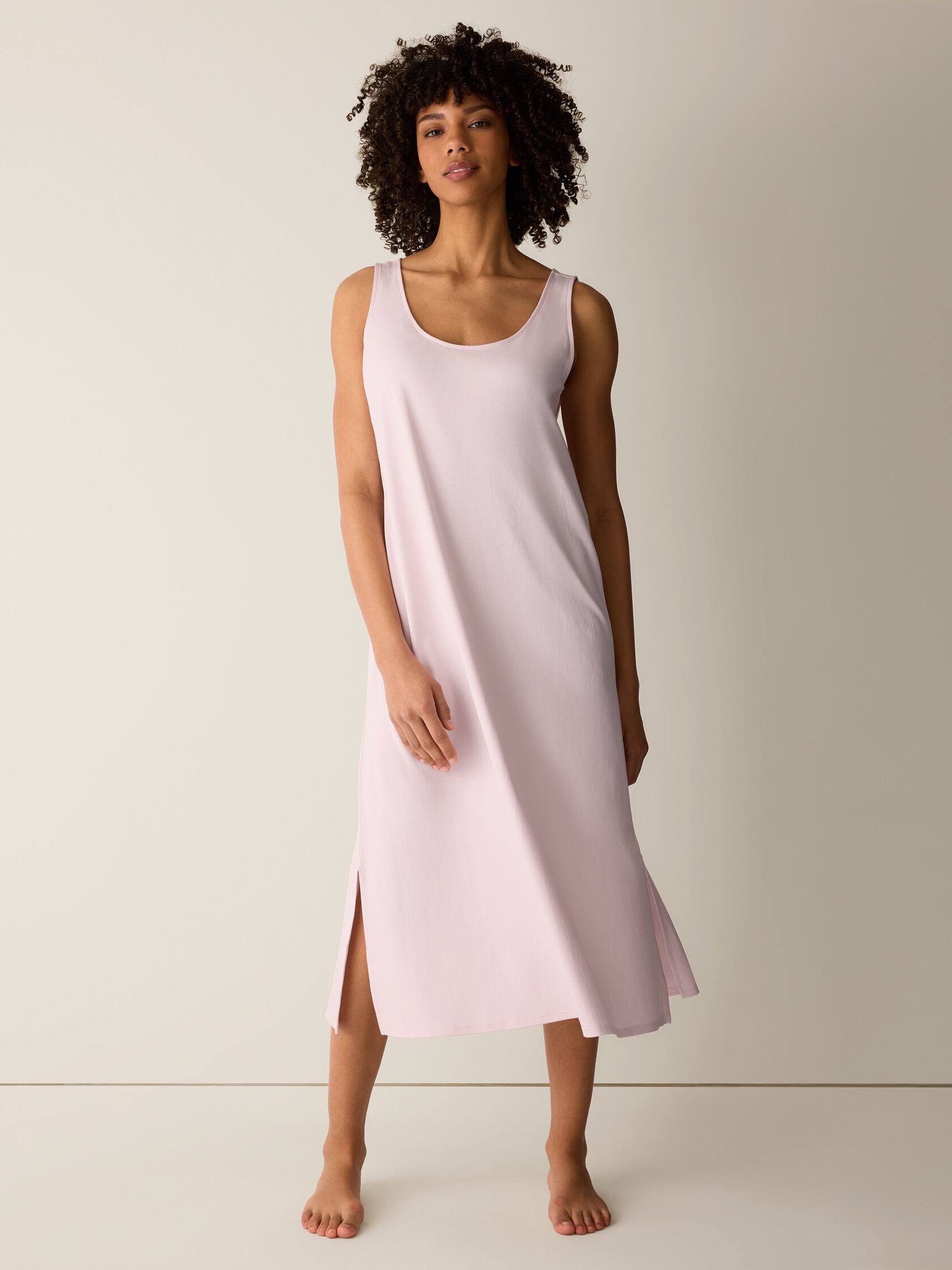 Organic Cotton Interlock Tank Sleep Dress