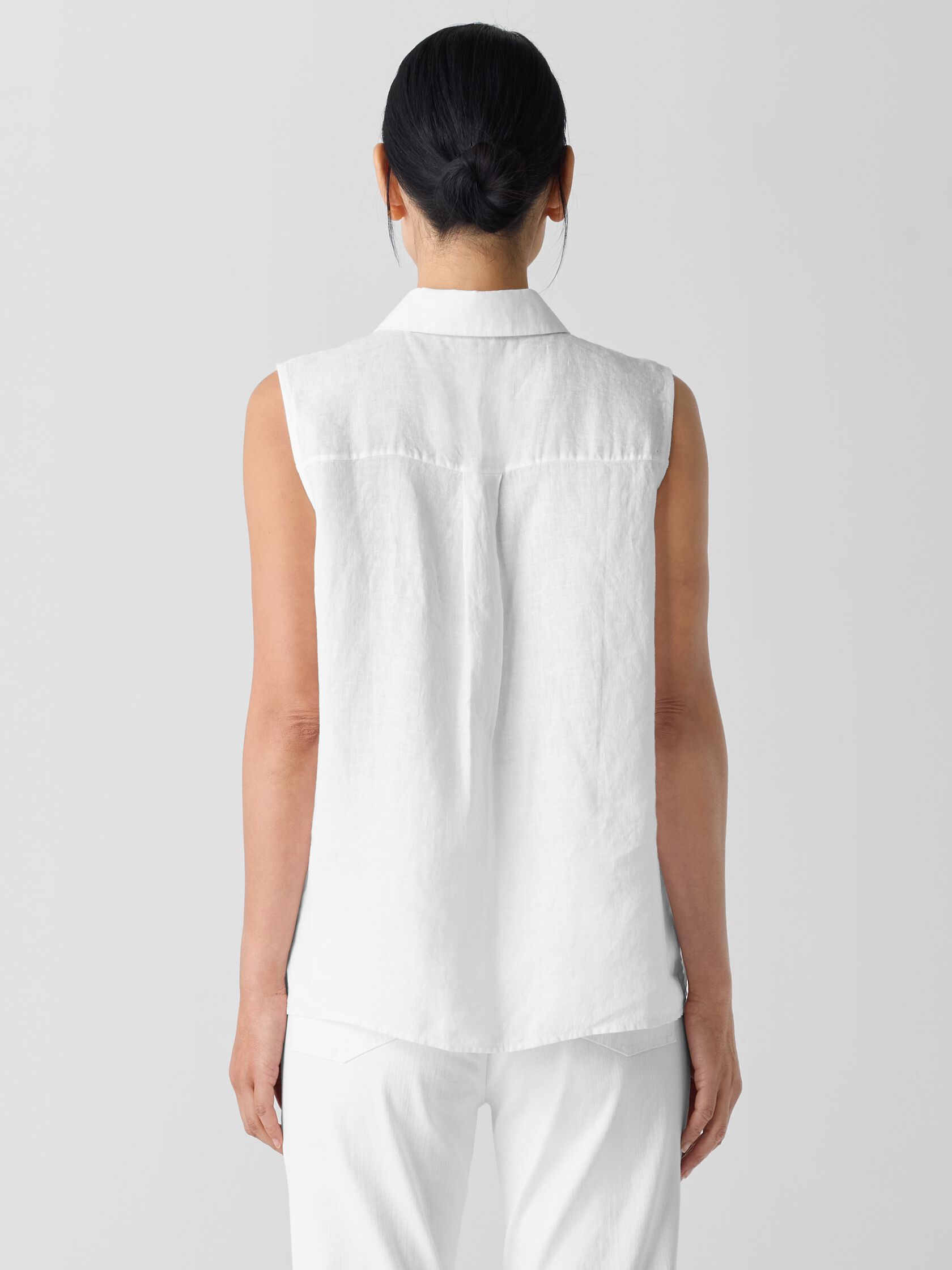 Organic Handkerchief Linen Sleeveless Shirt