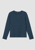 Stretch Jersey Knit Crew Neck Top