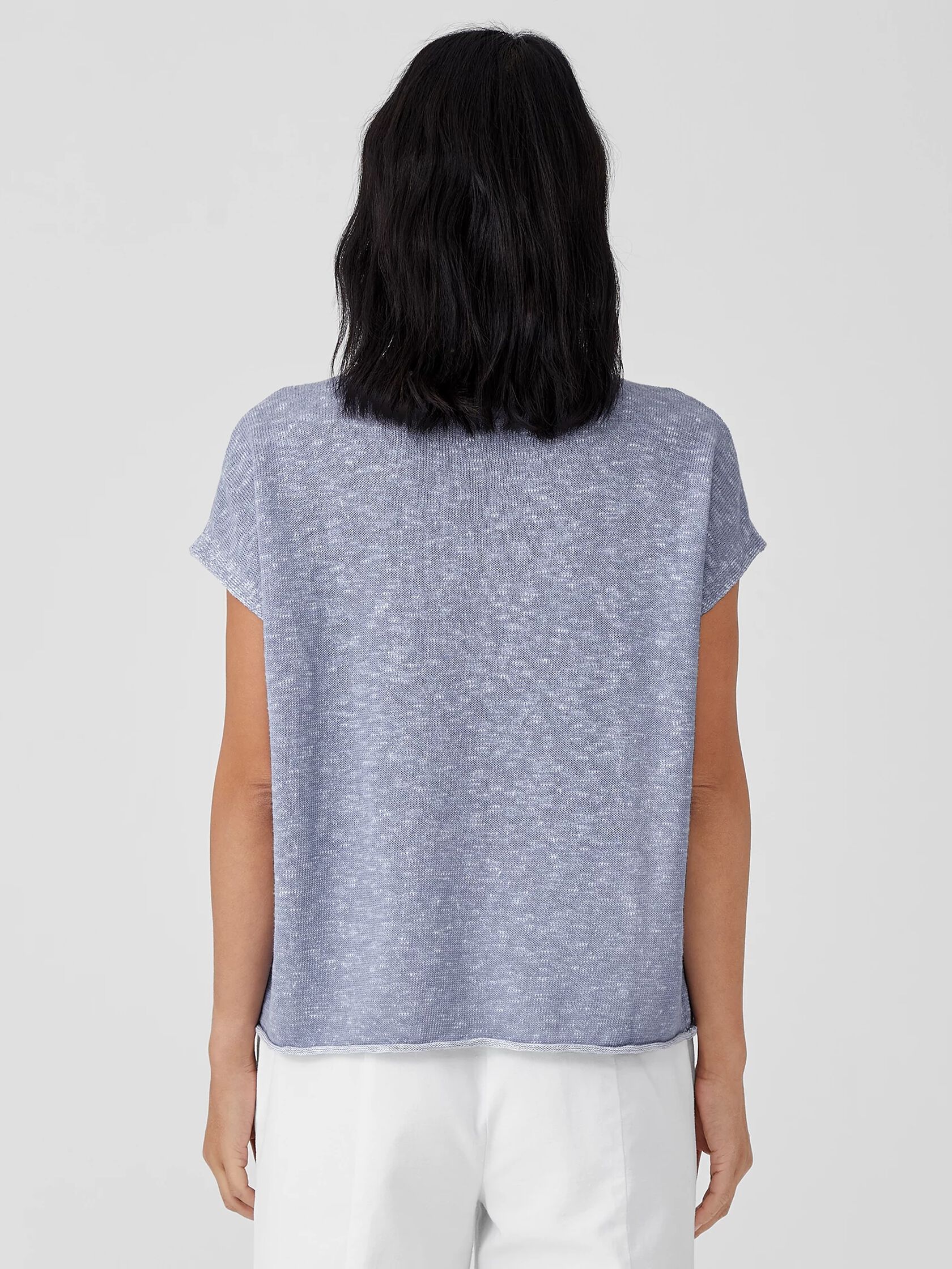 Organic Cotton Linen Slub Square Top