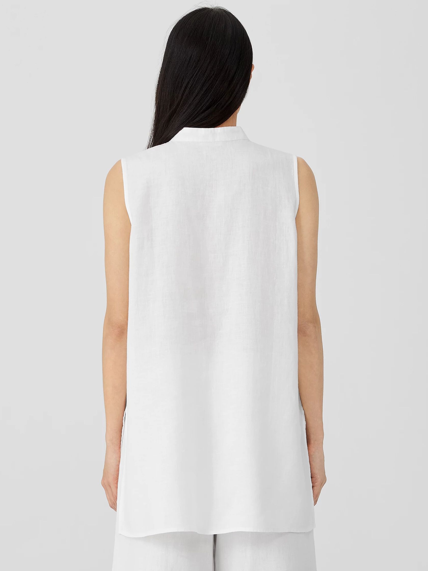 Organic Handkerchief Linen Sleeveless Shirt